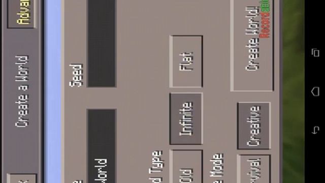 Как сделать в майнкрафте pe бесконечный мир