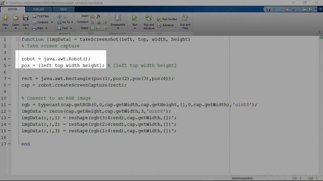 Taking Screenshots With Matlab [Advanced Matlab]