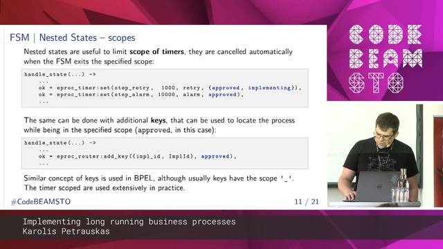 Karolis Petrauskas - Implementing long-running business processes | Code BEAM STO 19
