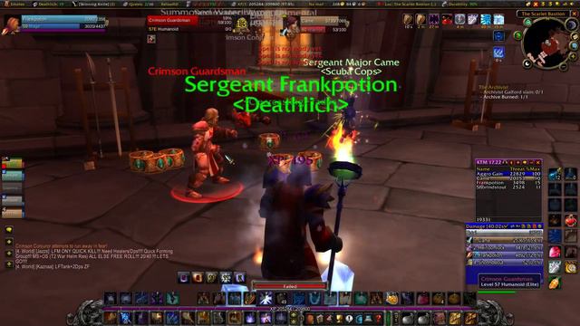 Saturday Classic WoW fire mage (STRATHOLME LIVING RUNS)