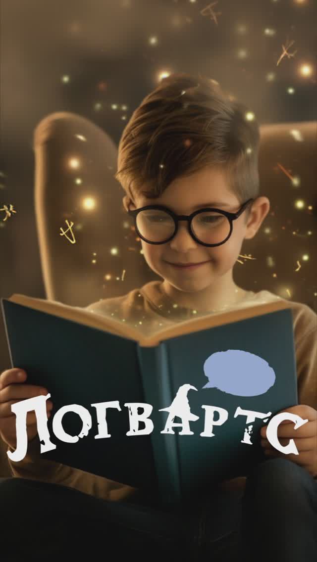 Логотип для онлайн-школы коррекции речи «Логвартс»