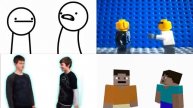 asdfmovie3 Real life, animation, Lego VS Minecraft