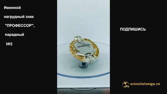 №1610  Нагрудный знак "ПРОФЕССОР", парадный №2