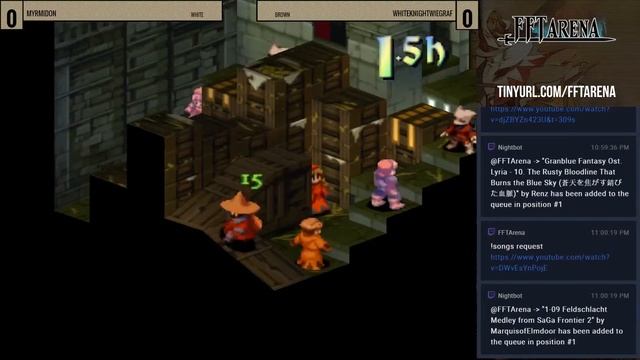 FFT Arena Season 6 AI Tournament Round 2 Match #43 - Myrmidon vs WhiteKnightWiegraf