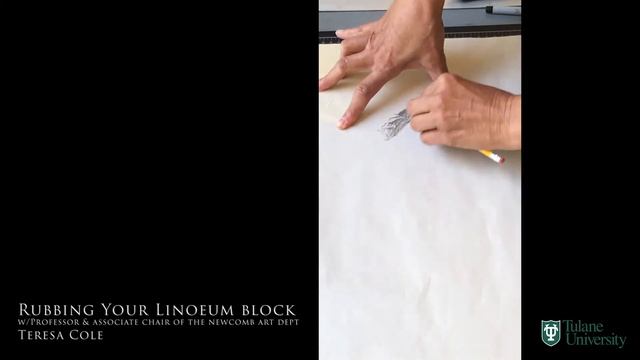 Rubbing Your Linoleum Block