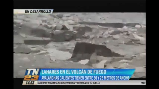Alerta por lahares en el Volcán de Fuego