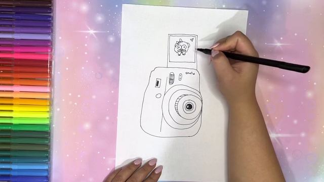 Рисуем фотоаппарат - drawing camera