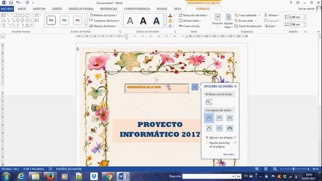 Caratula en WORD. ¿Como hacer una caratula con bordes, marcos, imagenes y letras de WorArt?