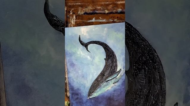 Картина синий кит