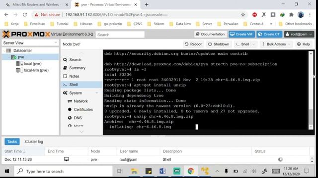 Install Mikrotik On Proxmox