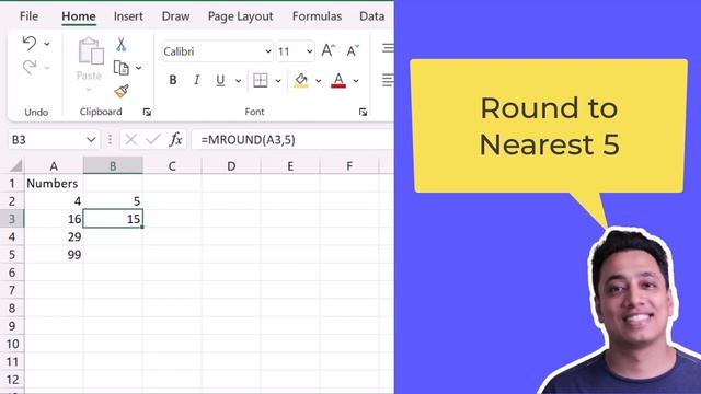Round To Nearest 5 / Excel Formula