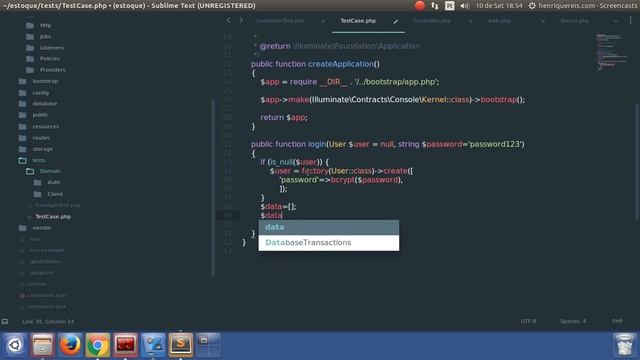 Laravel 5.3 com angular do começo ao fim: Requerer autenticação para cadastro (API).