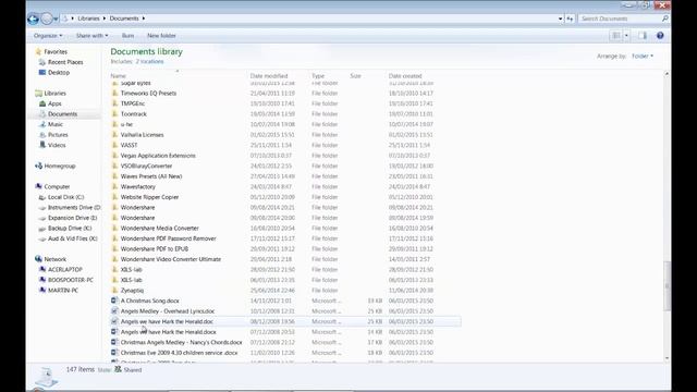 Navigating Windows 7 and Documents Folder