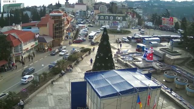 Вебкамера "Площадь Советская". Запись 29.12.2017 14:00:04