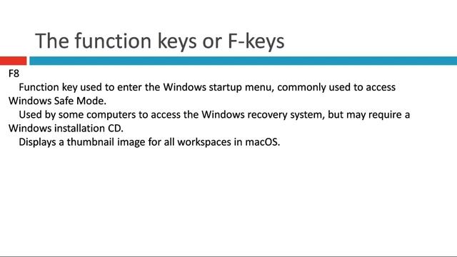 Use of The function keys or F keys By Bhushan Kulkarni - learn with bhushan