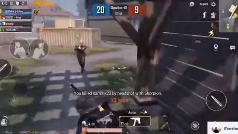 Pubg Mobile intensified Bot TDM match playing with dashing GROZA. with 20+ Kill on score board.