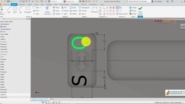 Inventor 2020 Tutorial #161 | 3D TEXT & Emboss