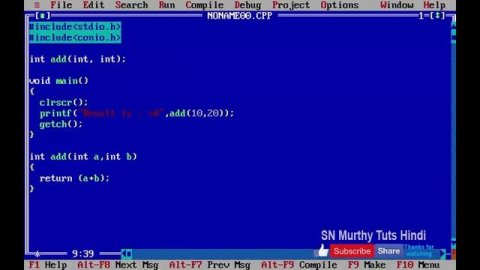 23. C Tutorial in Hindi - Function Return Type