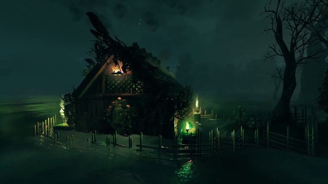 Valheim: Halloween Special! The Swamp Witches House Creative Build Showcase Happy Halloween.