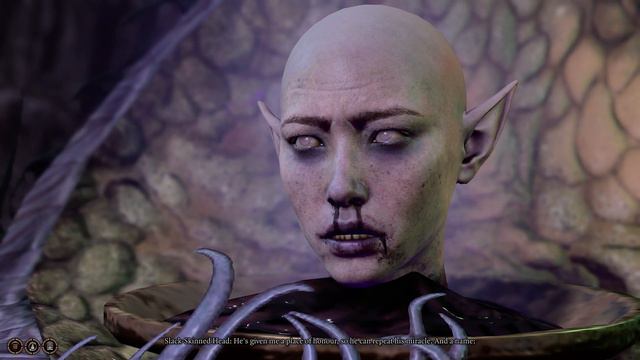 Talking to Slack-Skinned Head in Necrotic Laboratory | Mind Flayer Colony | Baldur's Gate 3 (BG3)