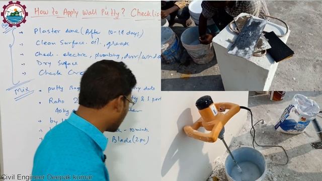 How to apply Wall Putty? Checklist for Putty Work  House Construction Step-37 Ghar Bnane ka Tarik