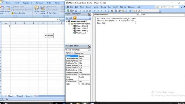 sgn || vba sgn || excel vba sgn function || formula || in hindi
