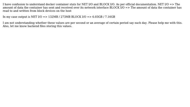 How to find out block and network used by docker container?