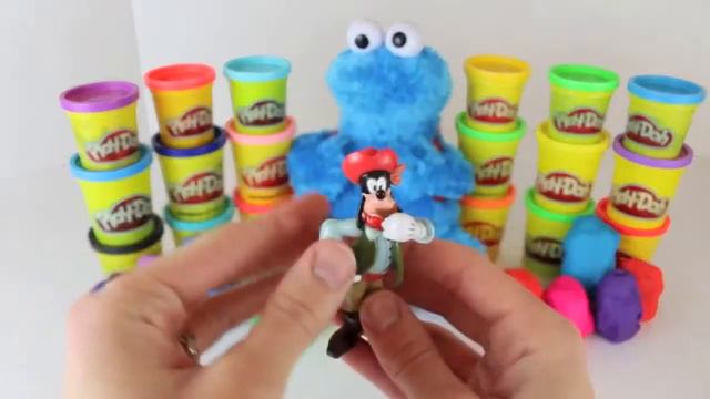Cookie Monster 25 Play Doh Surprise Eggs Kinder Toys, Angry Birds, Lego Movie, Super Mario