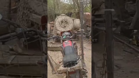 🇷🇺🔥💪У российских военных даже есть мотоцикл с противодронной сеткой !!!