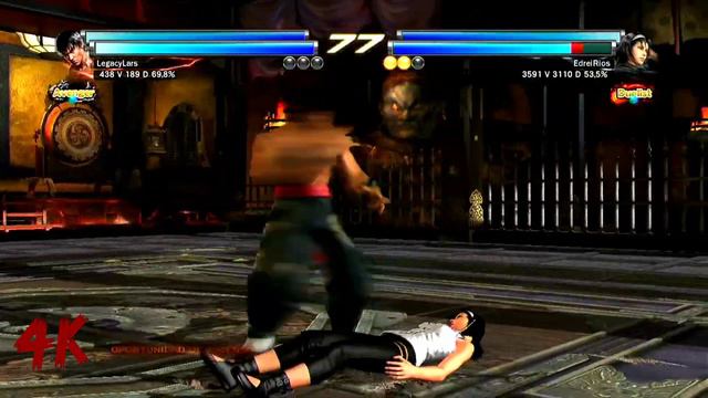 Tekken Tag Tournament 2 Online Mode Rank Match, Marshall Law And Eddy Gordo Vs Jun Kazama (Unknow)