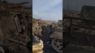 Уничтоженная на фронте украинская БМП.