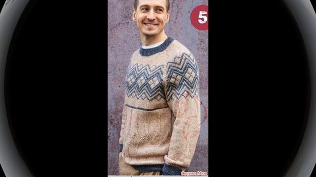 Как связать свитер мужской- мужской пуловер- джемпер мужской- идеи мужских свитеров
