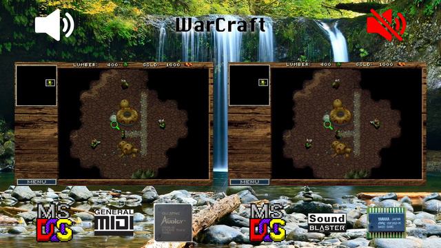 [OVM] WarCraft (EMU10K2, General MIDI vs SB Pro 2.0)