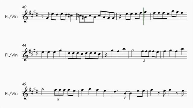 IVE - LOVE DIVE -Flute/Violin Sheet Music #아이브