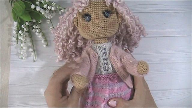 кукла крючком обзор моей куклы