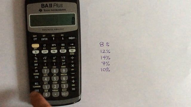 BAII Plus Calculator Tutorial: nth Root (for Geometric Mean)