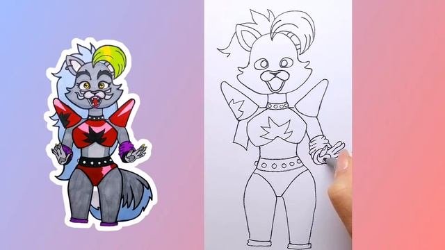How To Draw ROXANNE WOLF ?? (Five Nights At Freddy's) | Easy Step-By-Step Drawing Tutorial
