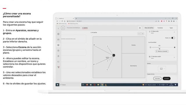 Cómo crear y editar escenas con el sistema ABB-free@home®