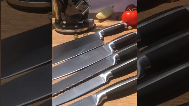 Набор ножей с подставкой 9 предметов ЕВ-3611 Набор ножей из нержавеющей стали￼