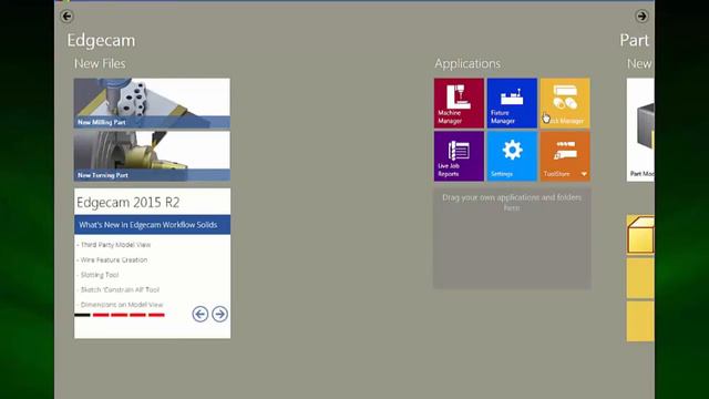 1. Edgecam Test Drive Milling Tutorial - Introduction  and Launcher