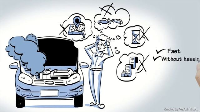 Whiteboard Animation | On-site Car Repair | Explainer video