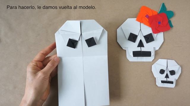 Halloween Origami -Sugar Skull : : Calavera en origami