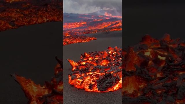 движение магны вулкана,смотреть со звуком