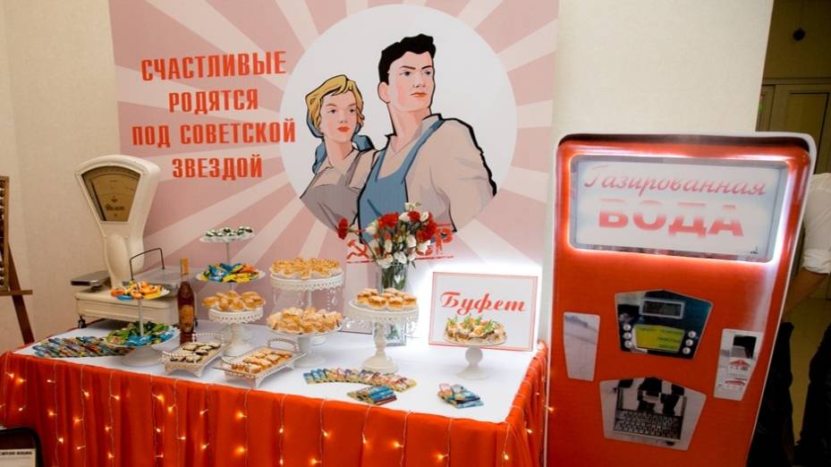 Видеоролик из фотографий в стиле СССР на день рожденья, подарок