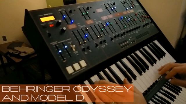 Playing around with the Behringer Odyssey and Model D (no jibber-jabber)