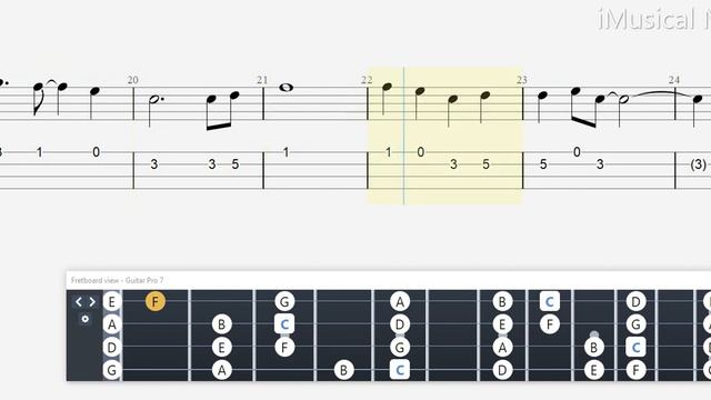 Violin TAB - NARUTO (Soundtrack) : Morning | Tutorial Sheet #iMn