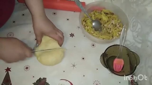 Пирог с картофелем и курицей/ Из доступных продуктов