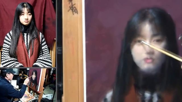 Oil Painting Portrait Demonstration by Leng Jun Artist.mp4