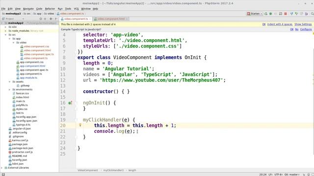 Angular Tutorial #11 - Der Event-Parameter
