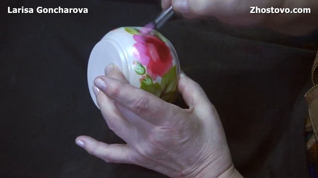 Расписываю деревянную коробочку в стиле Жостово. Мастер-класс от Ларисы Гончаровой